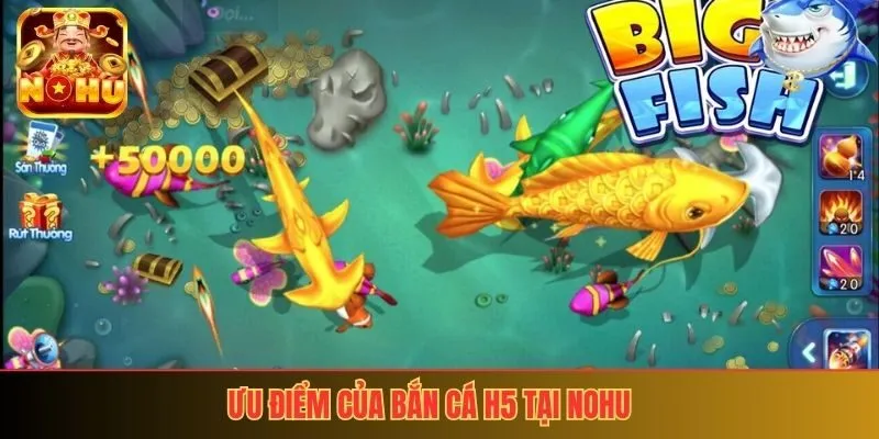 Ưu điểm của Bắn Cá H5 tại nohu